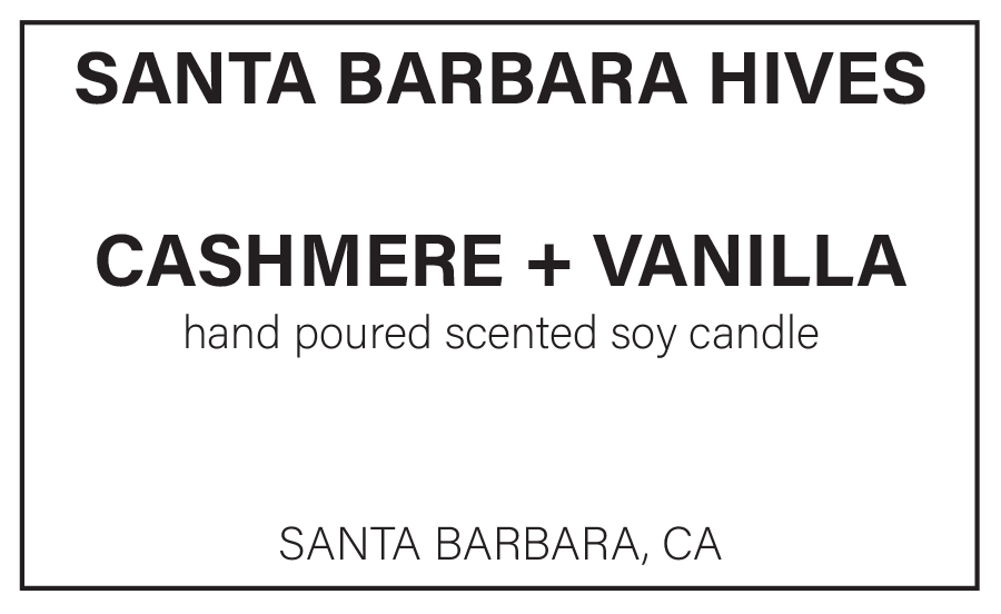 Cashmere + Vanilla Scented Soy Candle