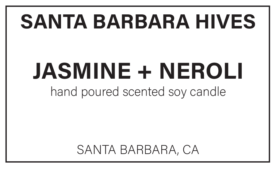 Jasmine + Neroli Scented Soy Candle