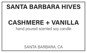 Cashmere + Vanilla Scented Soy Candle