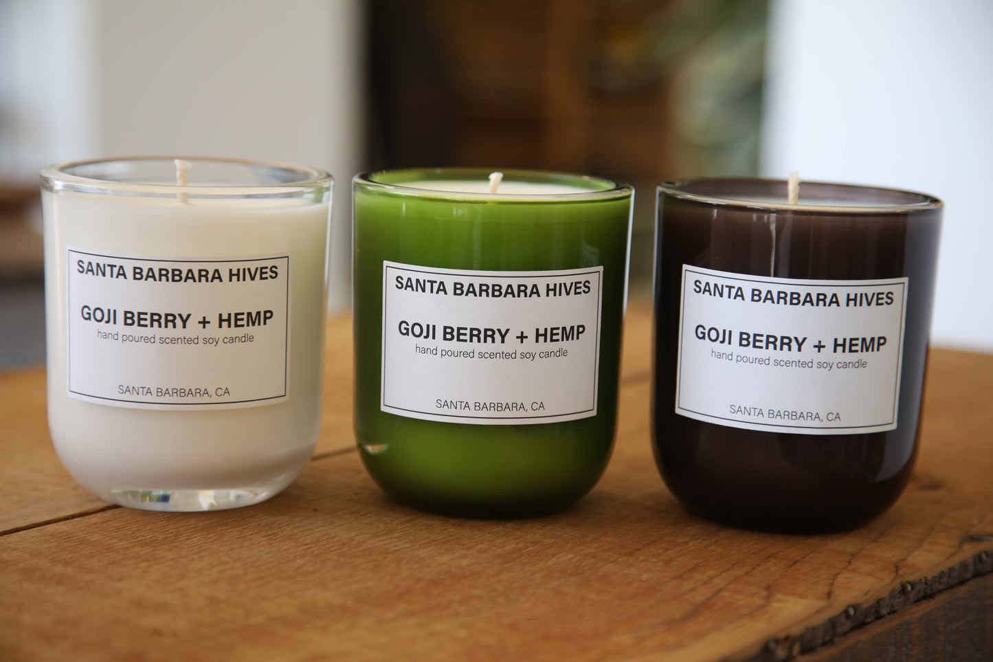 Goji Berry + Hemp Scented Soy Candle