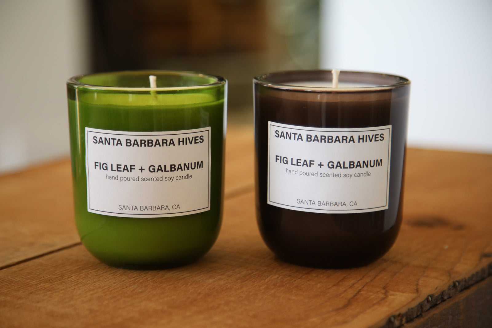 Fig Leaf + Galbanum Scented Soy Candle