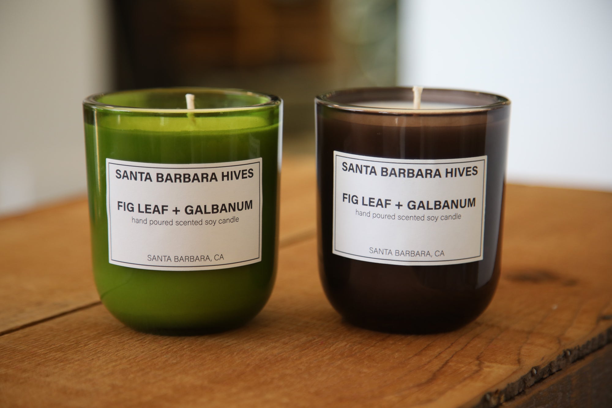 Fig Leaf + Galbanum Scented Soy Candle