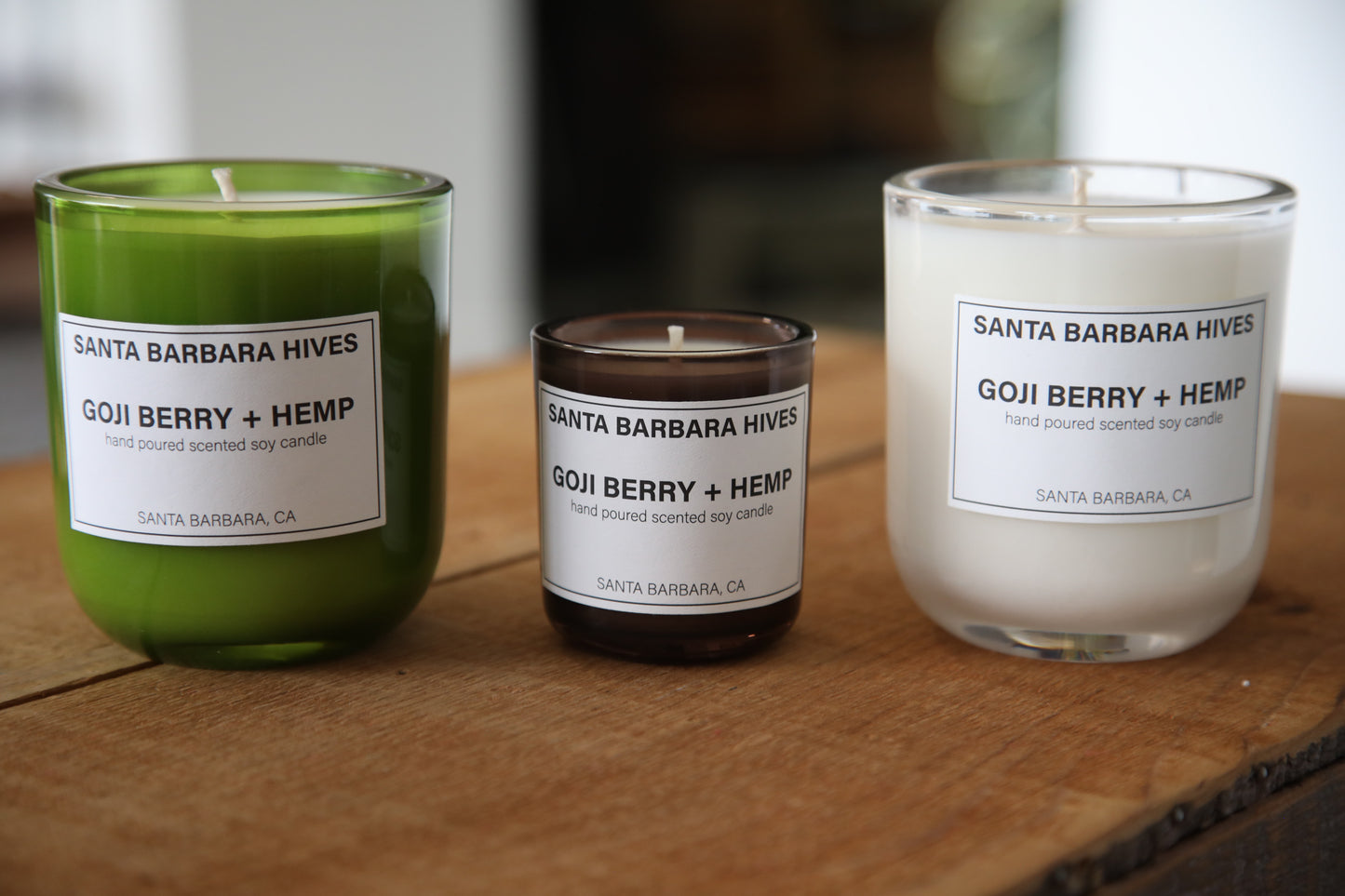 Goji Berry + Hemp Scented Soy Candle