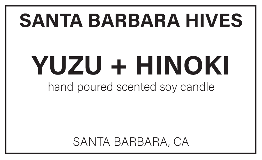 Yuzu + Hinoki Scented Soy Candle