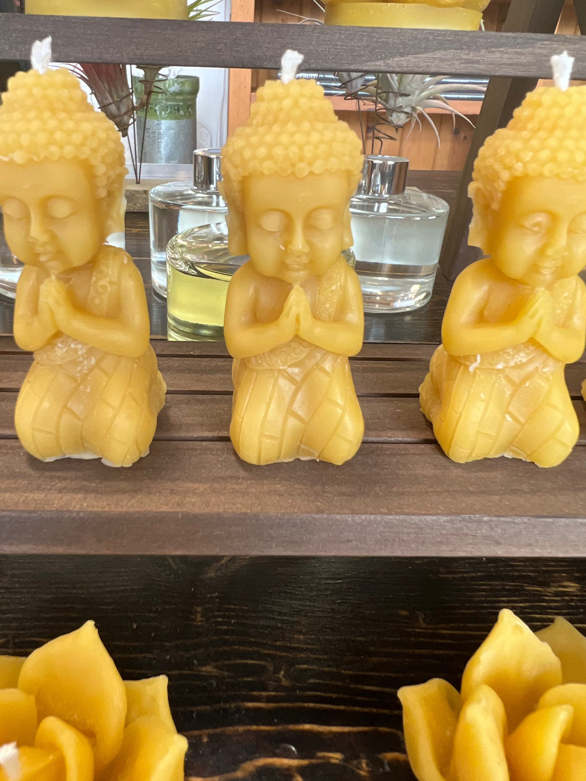 Beeswax Buddha Candle