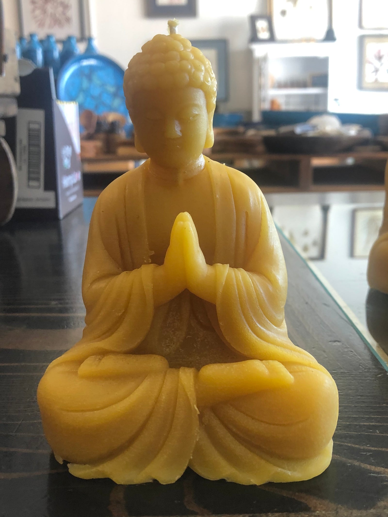 Beeswax Buddha Candle