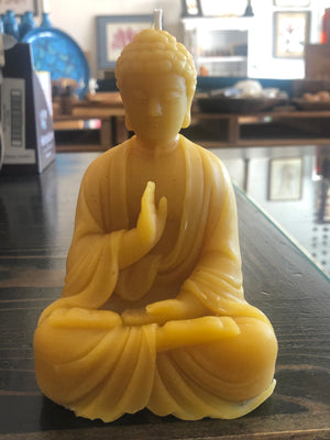 Beeswax Buddha Candle