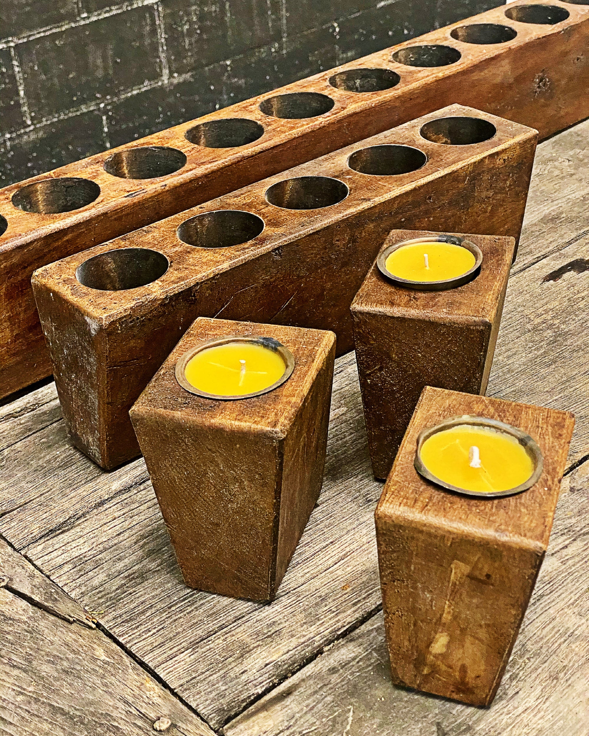Sugar Mold Beeswax Candle