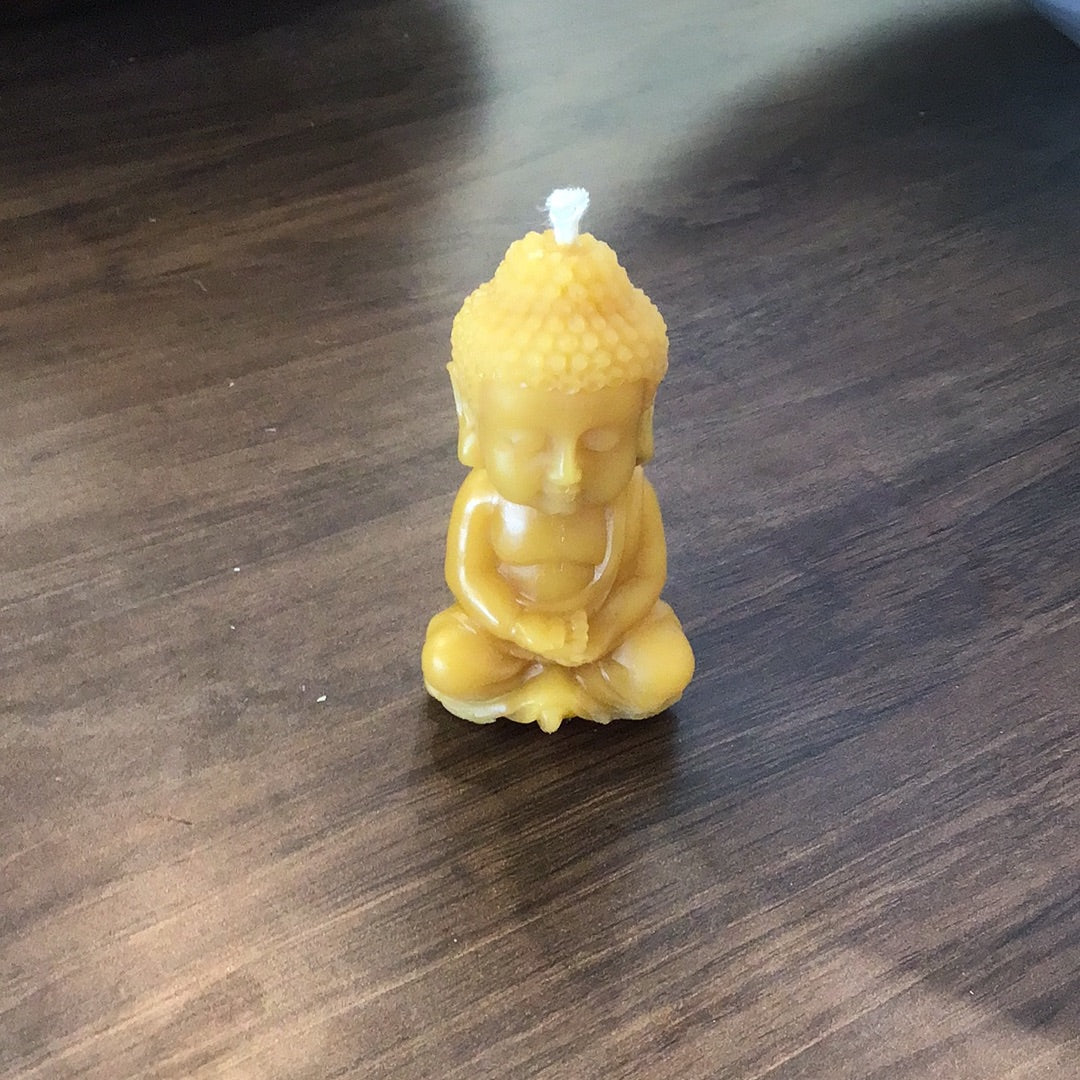 Beeswax Buddha Candle