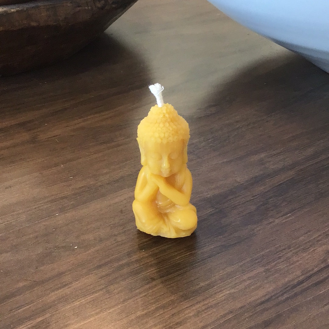 Beeswax Buddha Candle