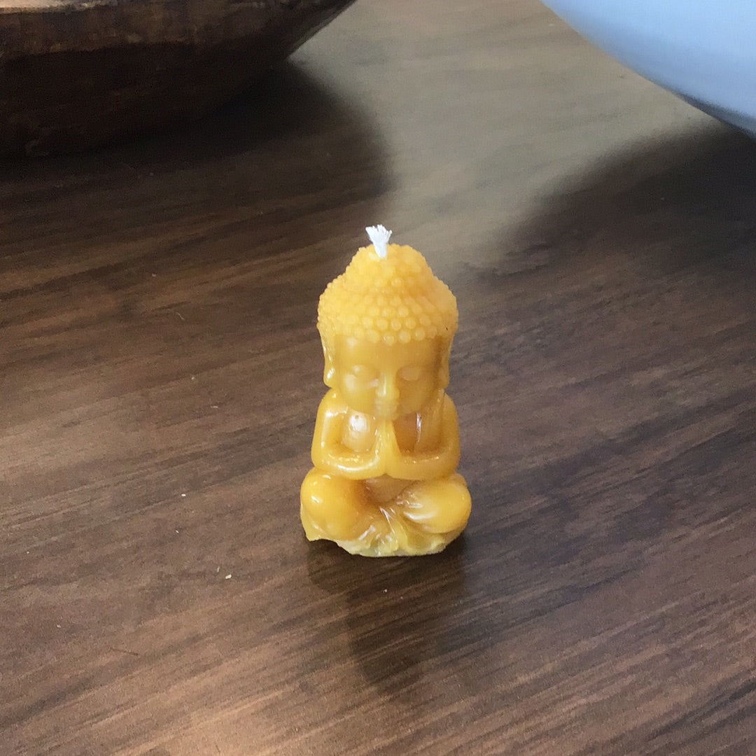 Beeswax Buddha Candle